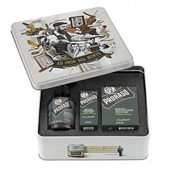 Набор подарочный для ухода за бородой из 3-х предметов Proraso beard kit Cypress & Vetyver 00-00012884 фото
