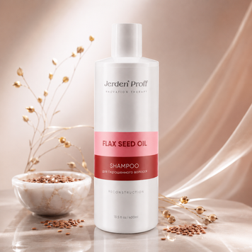 Шампунь для фарбованого волосся Jerden Proff Flax Seed Oil Shompoo 400 мл 00-00020845 фото