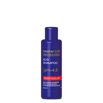Шампунь кислотний після фарбування волосся Master LUX Professional Acid Shampoo Post Color 100 мл 00-00019246 фото