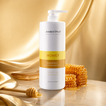 Шампунь безсульфатний медовий для волосся з маточним молочком Jerden PROFF Honey 1000 мл 00-00020487 фото