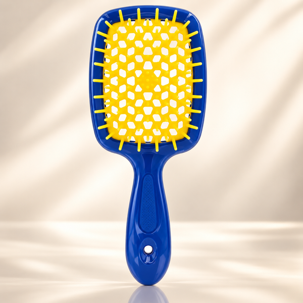 Щітка для волосся Janeke Superbrush Синьо-жовта 00-00020019 фото