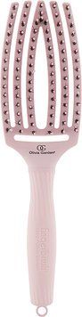 Щітка масажна для волосся Olivia Garden Finger Brush Iconic Boar&Nylon Pastel Pink 00-00027336 фото