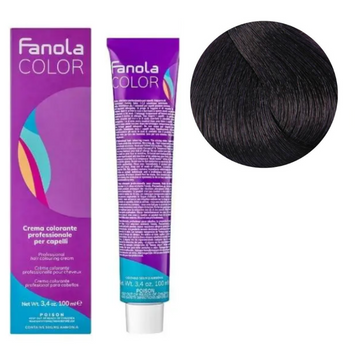 Крем-фарба для волосся Fanola №4/22 Chestnut intense violet 100 мл 00-00002969 фото