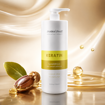 Шампунь для волосся бессульфатний з кератином Jerden Proff Keratin Shampoo 1000 мл 00-00017504 фото