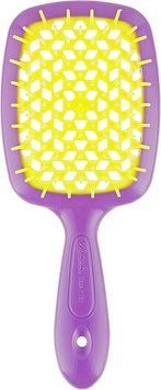 Щетка для волос Janeke Superbrush Фиолетово-желтая 00-00021829 фото