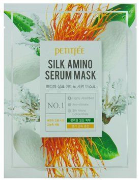 Маска для лица с протеинами шелка Petitfee Silk Amino 25 мл 00-00011447 фото