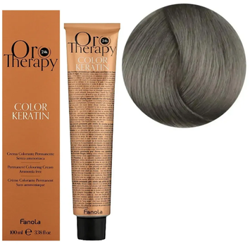 Крем-фарба безаміачна для волосся Fanola Oro Therapy №8/1 Light Blonde Ash 100 мл 00-00003106 фото