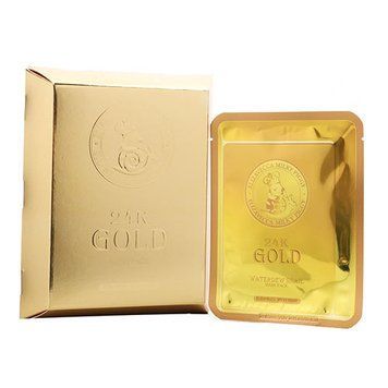 Маска тканинна з золотом та секретом равлика Elizavecca 24k Gold Water Dew Snail mask 10 шт 25 мл 00-00016757 фото