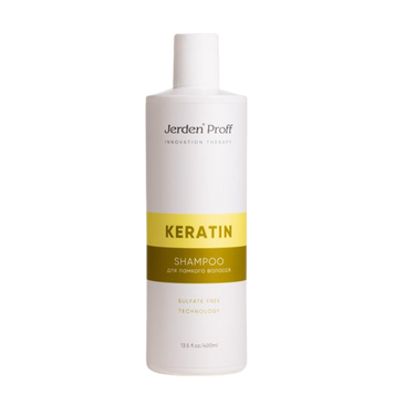 Шампунь для волос бессульфатный с кератином Jerden Proff Sulfate Free Shampoo 400 мл 00-00020680 фото