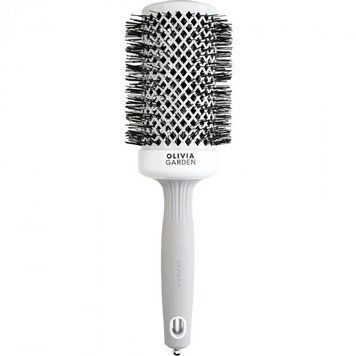 Брашинг для волос Olivia Garden Expert Blowout Shine White & Grey 55 мм 00-00025314 фото