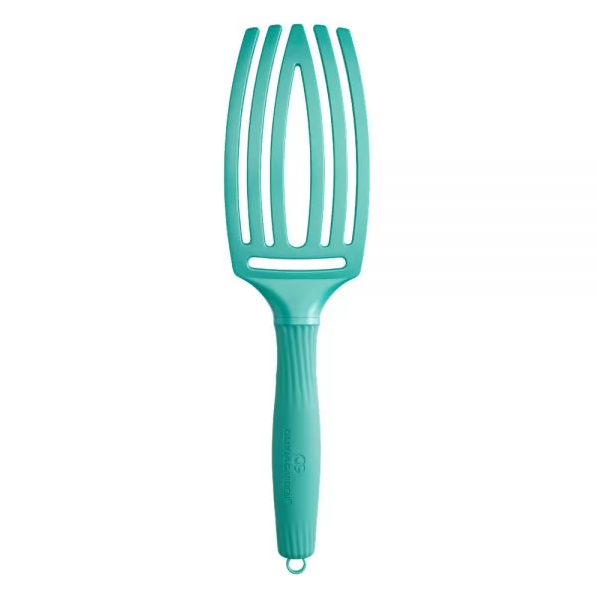 Щітка для укладки волосся Olivia Garden Finger Brush Care Iconic Boar&Nylon Arctic Teal 00-00027330 фото