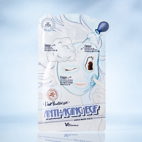 Маска трехступенчатая антивозрастная Elizavecca Anti Aging Egf Aqua Mask 25 мл 00-00016775 фото