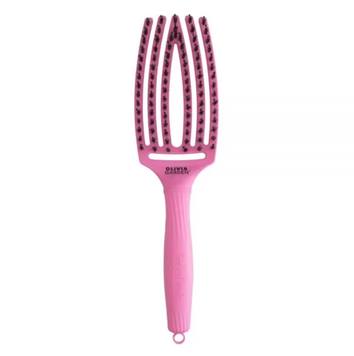 Щітка для укладки волосся Olivia Garden Finger Brush Care Iconic Boar&Nylon Celestial Pink 00-00027331 фото