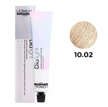 Гель-краска кислотная без аммиака L'Oreal Professionnel DIA Light №10/02 Светлый жемчуг 50 мл 00-00016171 фото