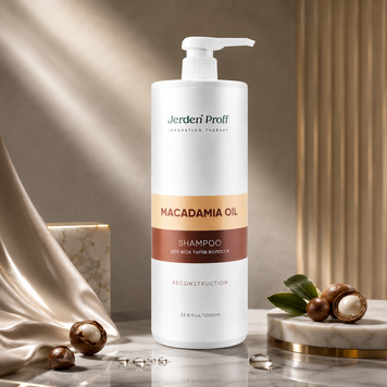 Шампунь для волосся з олією макадамії Jerden Proff Macadamia Oil Shampoo 1000 мл 00-00017506 фото