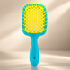 Щітка для волосся Janeke Superbrush Блакитно-жовта 00-00020386 фото 2