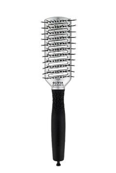 Щітка тунельна для волосся Olivia Garden Essential Style Tunnel Nylon Silver 00-00025346 фото