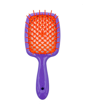 Щетка для волос Janeke Superbrush Фиолетово-оранжевая 00-00020018 фото