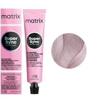 Крем-фарба безаміачна Matrix Super Sync Pre-Bonded SPV Sheer Pastel Violet 90 мл 00-00025180 фото