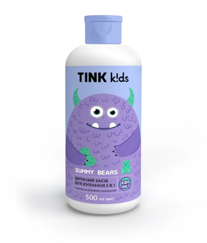 Средство 3 в 1 для купания детское TINK KIDS Gummy Bears 500 мл 00-00025561 фото