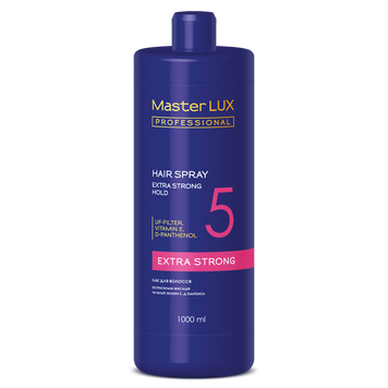 Лак для волос экстрасильной фиксации Master LUX Professional Hair Spray 1000 мл 00-00019226 фото