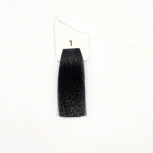 Крем-краска аммиачная для волос Inebrya Сolor №1 Pure Black 100 мл 00-00021408 фото