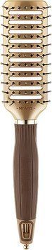 Щетка для волос Olivia Garden Nano Thermic Styler Vent Nylon Bristles Gold&Brown 00-00011489 фото