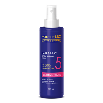 Лак для волосся екстрасильної фіксації Master LUX Professional Hair Spray 250 мл 00-00019227 фото