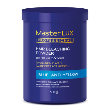 Пудра осветляющая Master LUX Professional Hair Bleaching Powder Blue Anti Yellow 500 00-00019239 фото