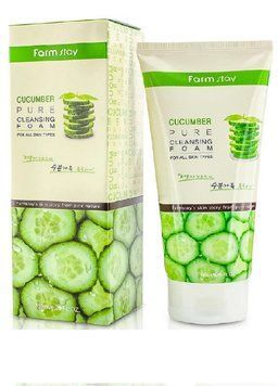 Пенка для умывания с экстрактом огурца FarmStay Pure Cleansing Foam Cucumber 180 мл 00-00019084 фото