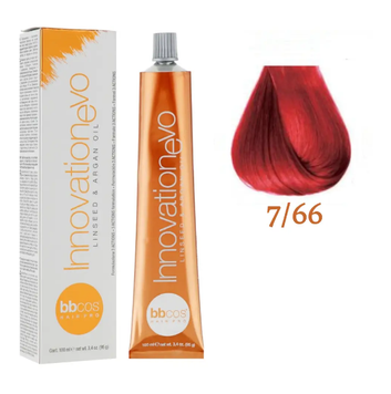 Крем-фарба для волосся BBCos Innovation Evo №7/66 Red Blonde Intense 100 мл (уцінка) 00-00024200 фото