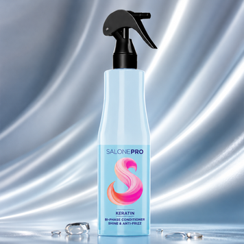 Кондиціонер для волосся двофазний Salone Pro Keratin Shine & Anti-Friz 400 мл 00-00024260 фото