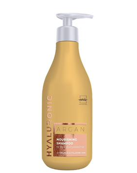 Шампунь для сухих и обезвоженных волос Unic Hyaluronic Argan Nourishing Shampoo 500 мл 00-00024332 фото