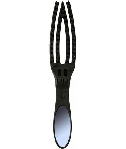 Щітка масажна Olivia Garden Finger Brush Care Go Boar&Nylon Black 00-00024795 фото