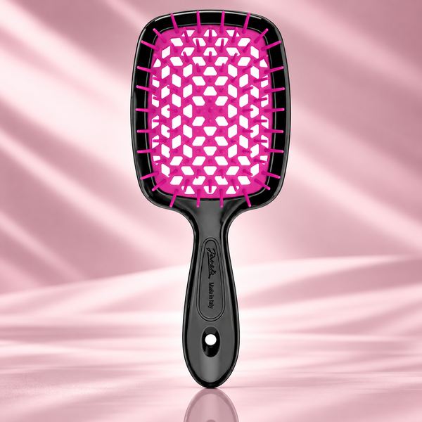 Щетка для волос Janeke Superbrush Черная с фуксией 00-00020299 фото