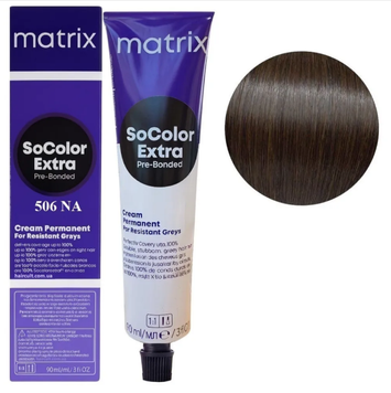 Крем-фарба для волосся Matrix Socolor Beauty Extra №506NA Темний блондин попелястий 90 мл 00-00026543 фото