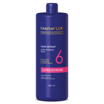 Лак для волосся ультрасильної фіксації Master LUX Professional Hair Spray 1000 мл 00-00019230 фото