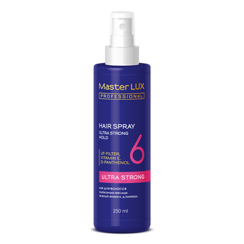 Лак для волосся ультрасильної фіксації Master LUX Professional Hair Spray 250 мл 00-00019231 фото