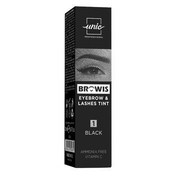 Краска для ресниц и бровей Unic Browis Eyebrow & Lashes Tint №1 Black 20 мл 00-00026812 фото