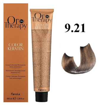 Крем-фарба безаміачна для волосся Fanola Oro Therapy №9/21 Very light blonde violet ash 100 мл 00-00009486 фото