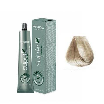 Краска для волос безаммиачная Pro.Color Super B Hair Color Cream №10.1 Lightest Ash Blond 100 мл 00-00021217 фото