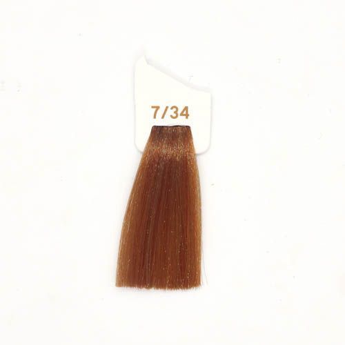 Крем-фарба аміачна для волосся Inebrya Сolor №7/34 Blonde Copper Golden 100 мл 00-00021406 фото