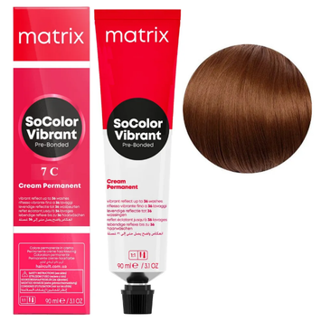 Крем-краска Matrix SoColor Pre-Bonded Cream №7C Блондин медный 90 мл 00-00026605 фото