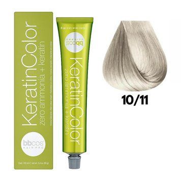 Крем-краска безаммиачная для волос BBCos Keratin Color №10.11 Blond Extra Light Intense Ash 100 мл 00-00023174 фото