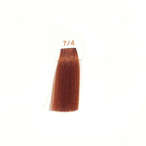 Крем-краска аммиачная для волос Inebrya Сolor №7/4 Copper Blond 100 мл 00-00022363 фото