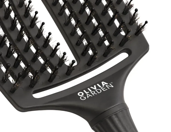 Щітка масажна для волосся Olivia Garden Fingerbrush Combo Full Black Medium 00-00027381 фото