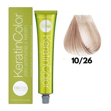 Крем-краска безаммиачная для волос BBCos Keratin Color №10.26 Blond Extra Light Pink 100 мл 00-00023176 фото