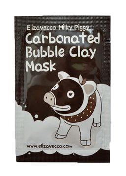 Маска для лица глиняно-пузырьковая Elizavecca Milky Piggy Carbonated Bubble Clay Mask 3 мл 00-00016763 фото