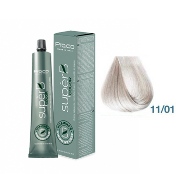 Фарба для волосся безаміачна Pro.Color Super B №11.01 Ash Natural Very Light Blonde 100 мл 00-00021221 фото