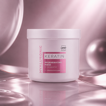 Маска для відновлення ламкого та пошкодженого волосся Unic Keratin Hyaluronic 500 мл 00-00024328 фото